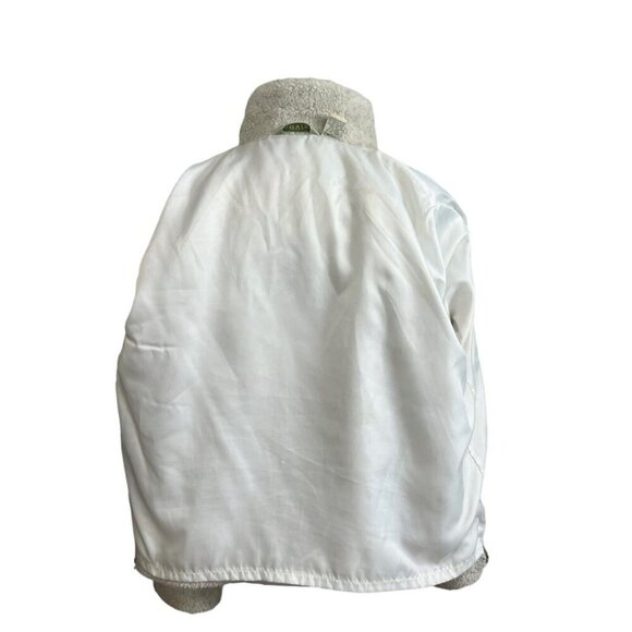 Orvis Teddy Bear Sherpa Tapestry Trim Cream Shacket Jacket Womens L Large - Picture 5 of 14